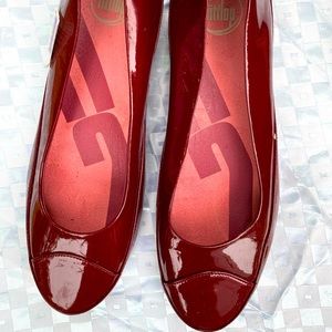 FitFlop Hot 🔥Cherry 🍒Flats NWT